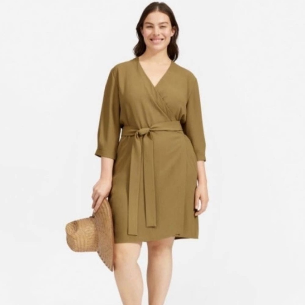 Everlane Japanese GoWeave Wrap Dress, Size 2
